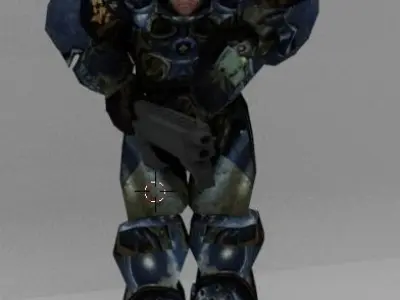 Marine Starcraft Low-poly 3D model