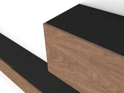 Basic Modular shelves Free low-poly 3D model