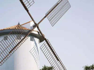 windmill Low-poly 3D model