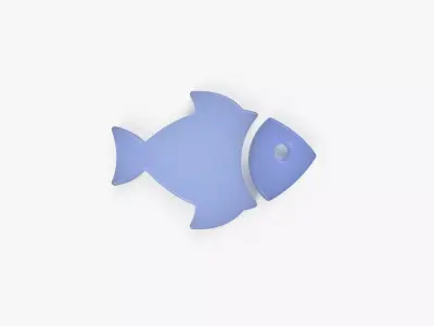 Fish 3D vector - Poisson vectoriel en 3D Free low-poly 3D model