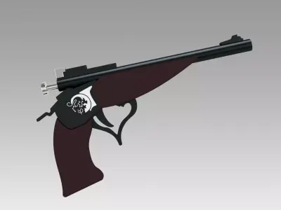 Girl Frontline Thompson Center Contender Gun Cosplay Weapon 3D model