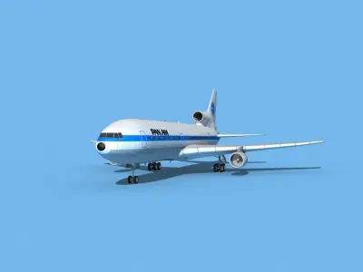 Lockheed L-1011 Pan American 3D model