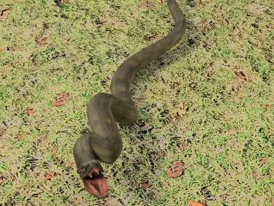 Giant Snake 3D model