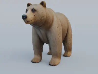 Bear grizzly Free 3D model