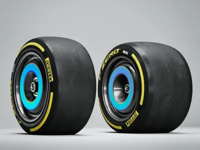 Pirelli F1 2022 BUNDLE Commercial 3D model