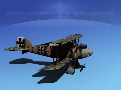 Albatross DIII Fighter 3D model