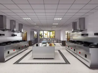 Commercial Kitchen 2 3D model