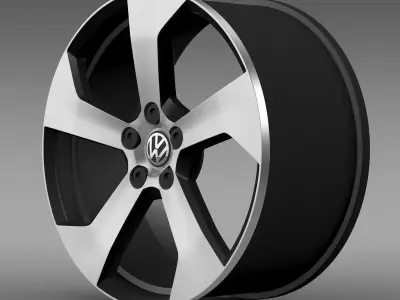 Volkswagen Golf GTI rim 2 3D model