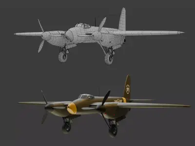 American Fighter Aircraft 3D model