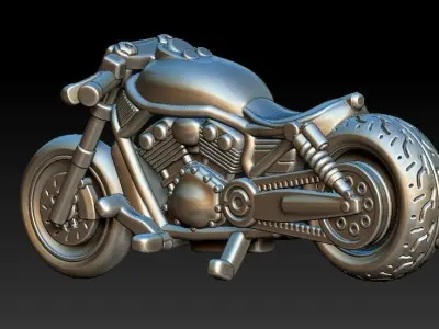 Harley Davidson V-Rod Bobber Free 3D print model