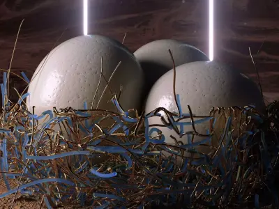 Ostrich Egg 3D model