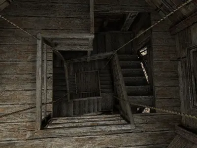 old Church Low-poly 3D model Low-poly 3D model