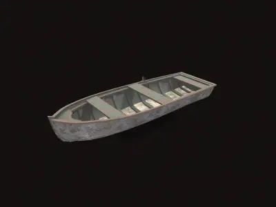 Fishing Boat V01 Low-poly 3D model