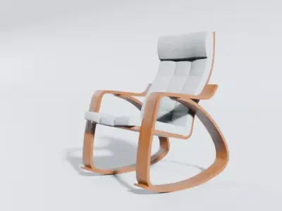 Modern Rocking Chair Free 3D model