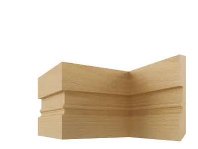 collection of 3D skirting board Free low-poly 3D model