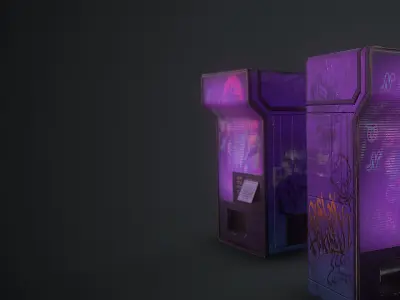 Vending machine Free low-poly 3D model