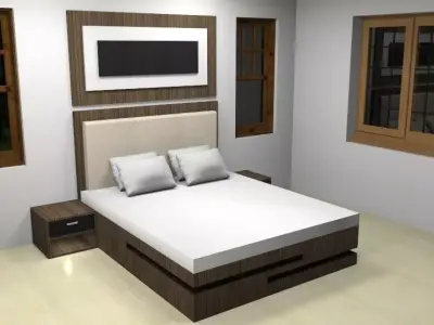 Bedroom design Free 3D model purchase