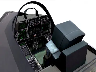 Chengdu J-20 Low-poly PBR Low-poly 3D model