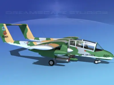 Rockwell OV-10 Bronco Philippines 3D model