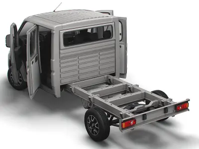 Fiat Ducato Chassis CrCab 3800WB 2023 3D model