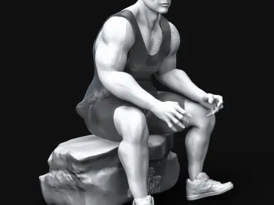 The Rock 3D Printable Free Free 3D print model