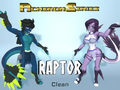 Acheron Raptor Clean Low-poly 3D model