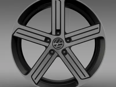 Volkswagen Golf R rim 3D model