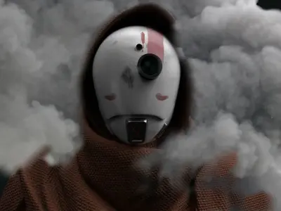 Hermit Drone Low-poly 3D model