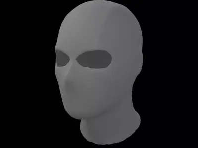 Balaclava v1 002 Low-poly 3D model