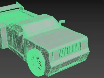 CAR BASSLINE HOT WHEELS ACCELERACERS Low-poly 3D model