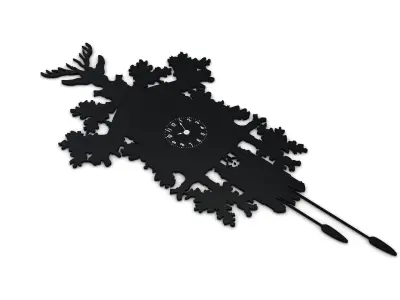 Modern Clock 3D model