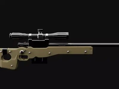 AWM GUN MODEL 3D model