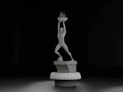 Pemuda Membangun Monument 3D model