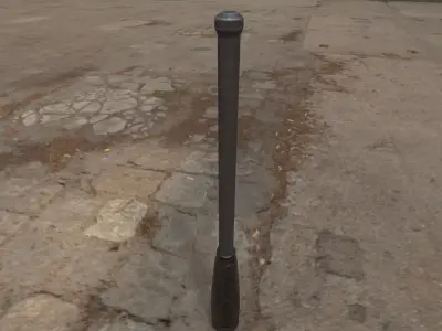 Baton -- PBR -- Game Ready Asset Free low-poly 3D model