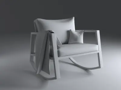 Rocking Chair Free 3D model