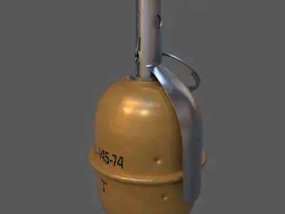 RGD-5 grenade Low-poly 3D model