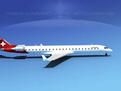 Bombardier CRJ900 Crossair 3D model