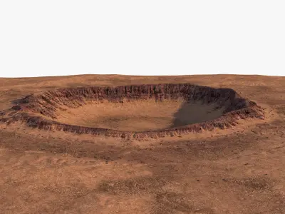 Impact Crater 3D model