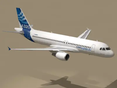 A320-200 airbus 3D model