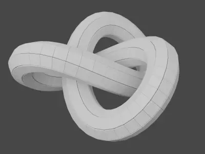Twisted Hardsurface Knot Free 3D print model