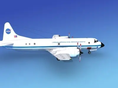 Lockheed P-3 Orion NASA 3D model