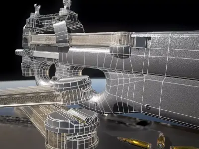 HIE Game Ready P90 D180521 Low-poly 3D model