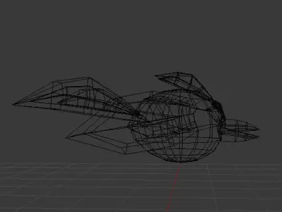 Dracon85 Anime Bird Low-poly 3D model