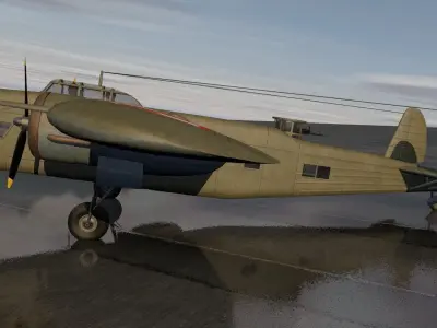 PZL P-30 Zubr - LWS-6 Bison 3D model