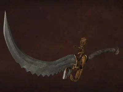 PrincePersia Warrior Within 2 Sword Lion Free 3D model