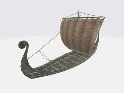 Viking Boat 3D model