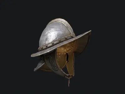 Helmet Conqueror Low-poly 3D model