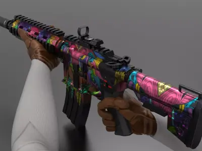 m416 Gun Fps - Tps Low-poly 3D model