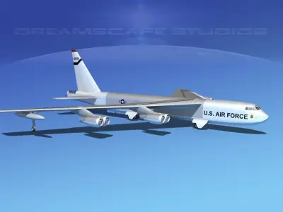 Boeing B-52C Stratofortress V03 3D model