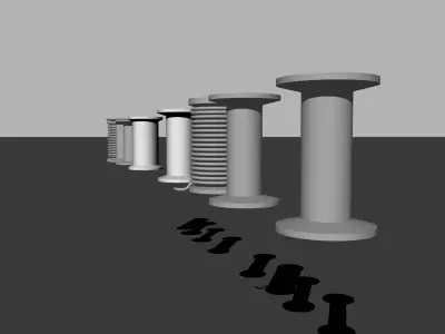 Sewing or Fly Tying Bobbins Free 3D model